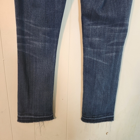 Current/Elliot The Straight Cropped Medium Wash Jeans Size 28 Light distressing - Picture 6 of 15